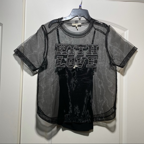 Maje see through t-shirt - Picture 3 of 5